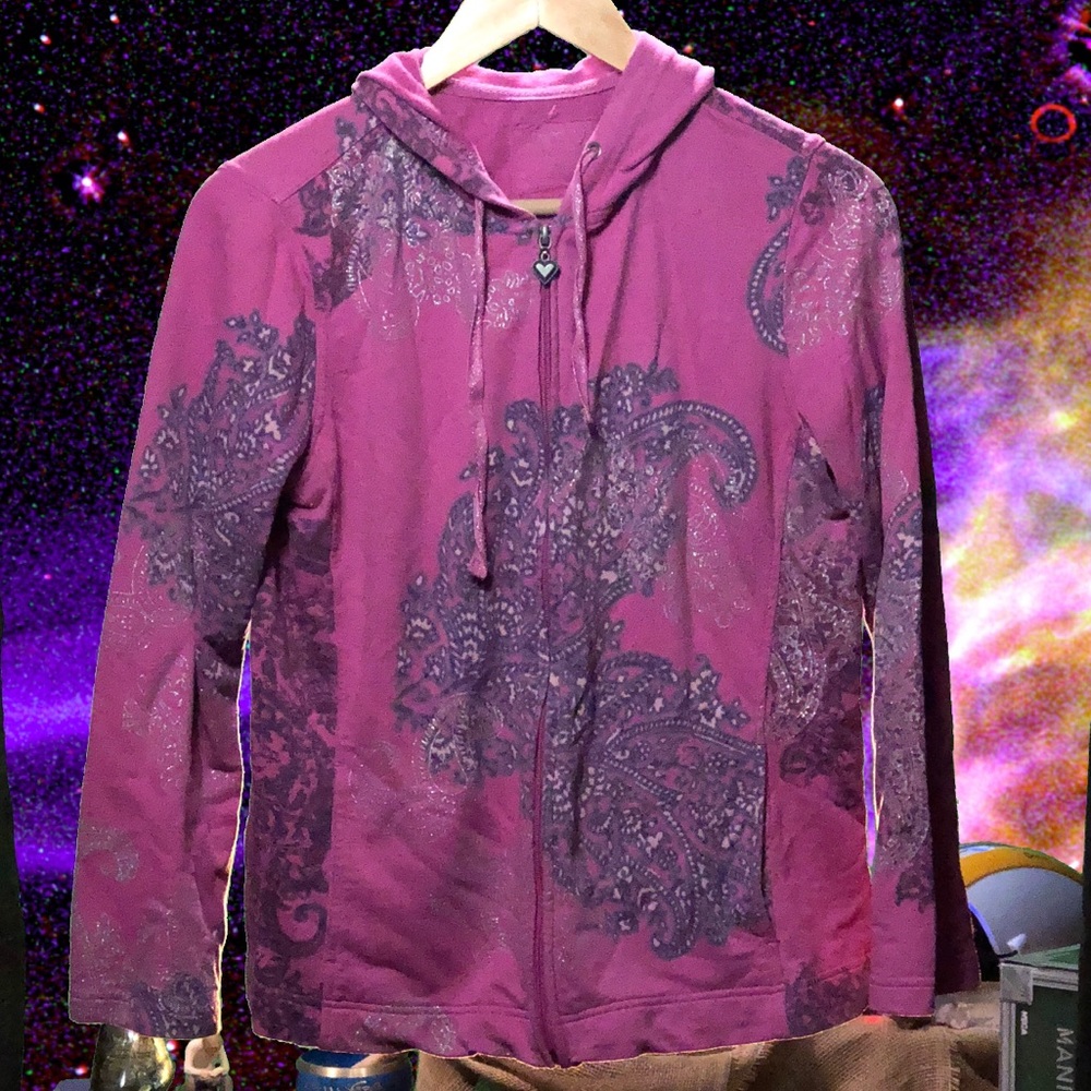 Purple Zip-Up Hoodie